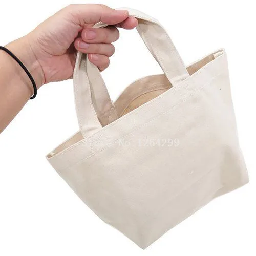 New Beauty and the Beast Girls Woman Small Canvas Handbags Kids Lunch Bags For Children