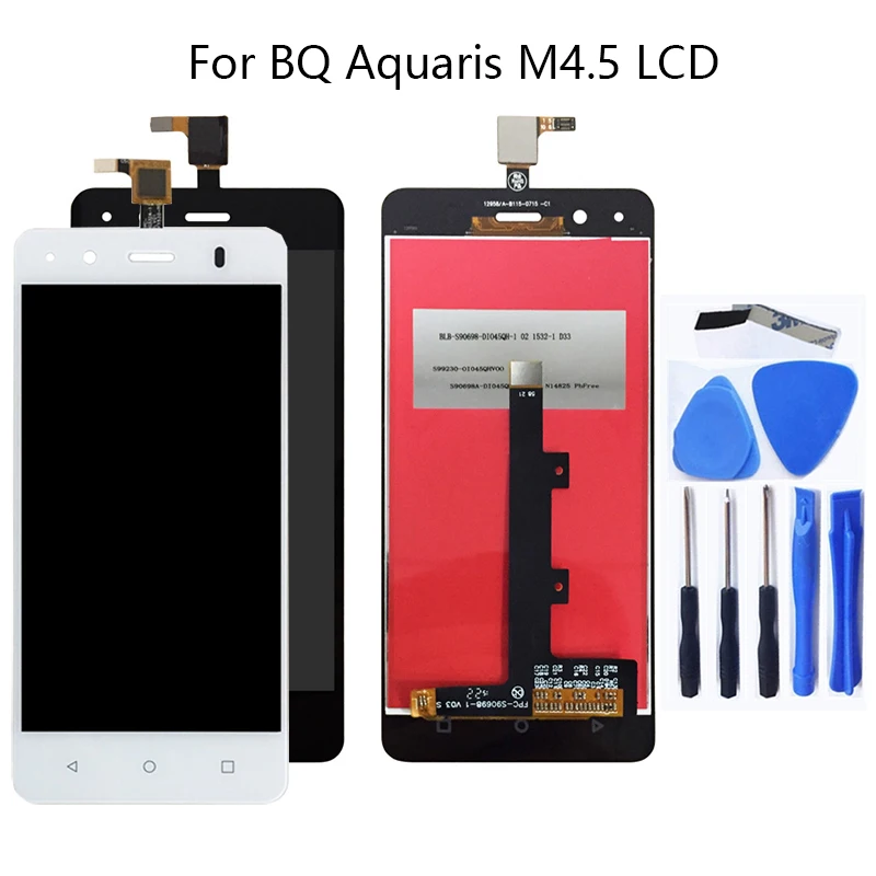 4 5 дюймовый для BQ Aquaris M4.5 ЖК дисплей сенсорный экран аксессуары сборки стеклянная