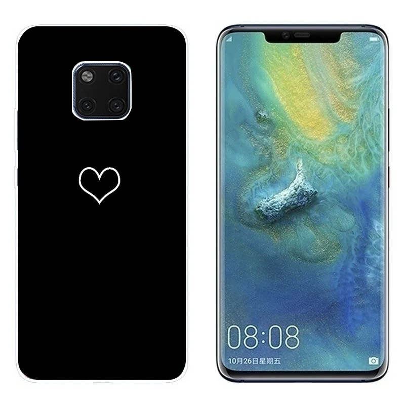 For Huawei Mate 20 Pro Case Luxury Soft Back Cover Lite Mate20 Cartoon Cat Silicone Phone Cases |