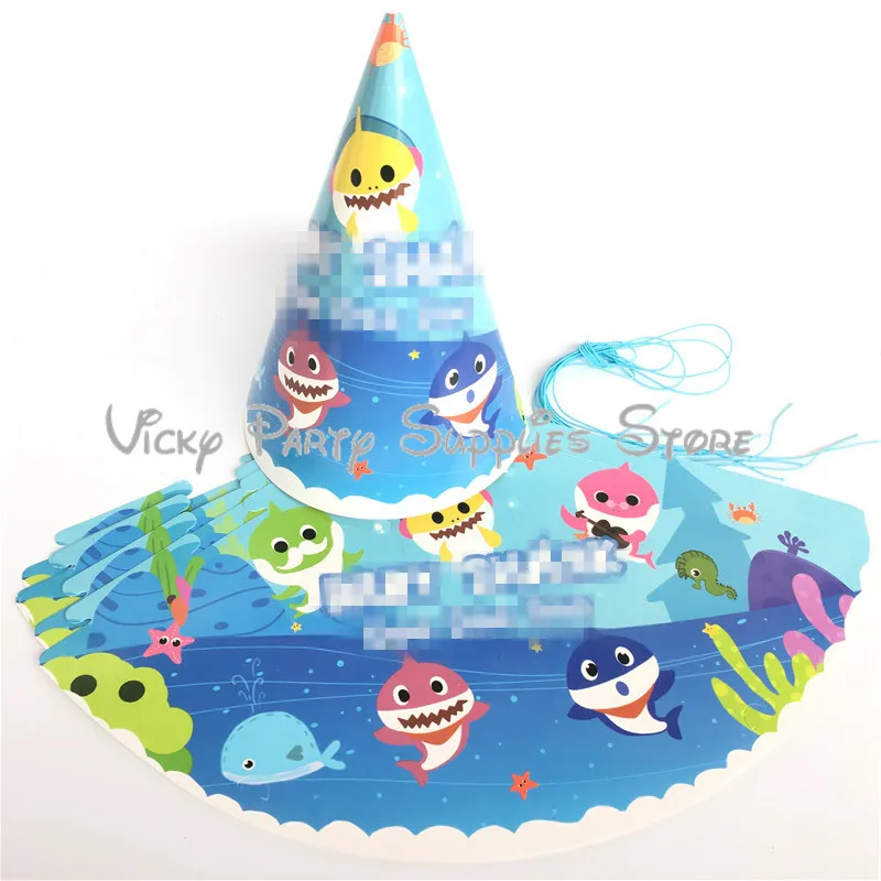 73 шт./лот Baby Shark одноразовые посуда набор мультфильм Рыба Морской тема День