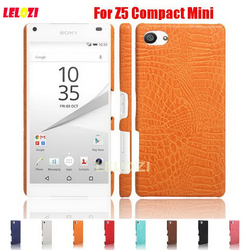 Lelozi Крокодил Змея Pattern Жесткий ПК PU кожа пена Leathe телефон ETUI COQUE чехол для Sony Xperia Z5
