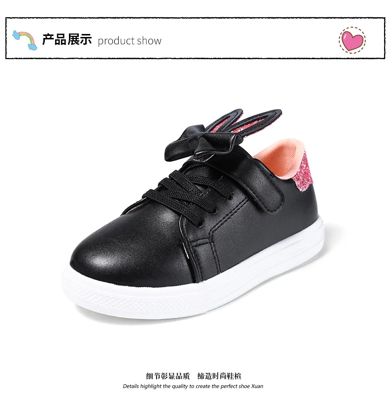 KRIATIV/ г.; Летняя обувь с заячьими ушками для девочек; Tenis Chaussure Enfant; детские кроссовки для девочек; Милая повседневная обувь розового цвета
