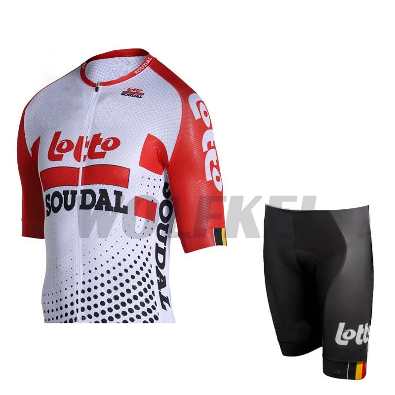 Лето 2019 Lotto Soudal Pro Team Велоспорт Джерси нагрудник шорты комплект горный велосипед