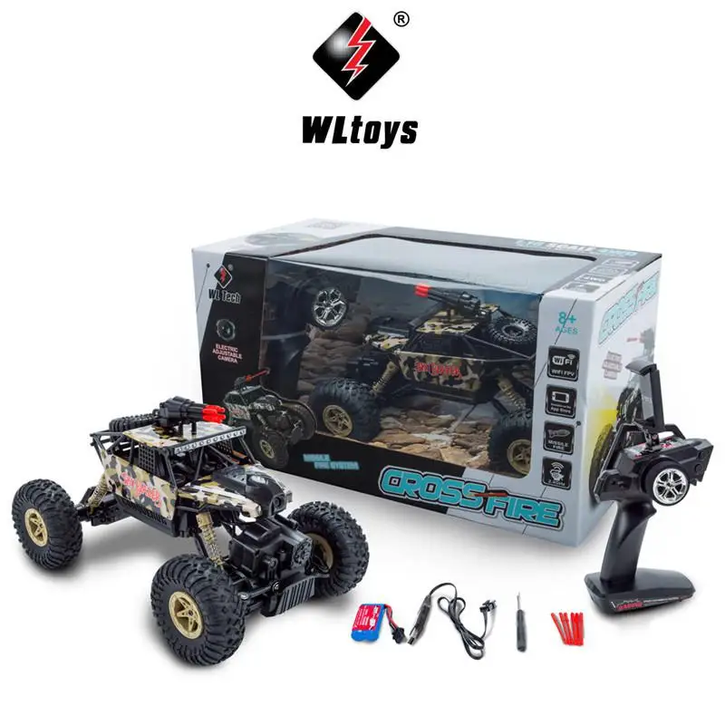 WLTOYS 18428-A 1/18 2 4 ГГц полноприводный Радиоуправляемый машина с ракетной установкой