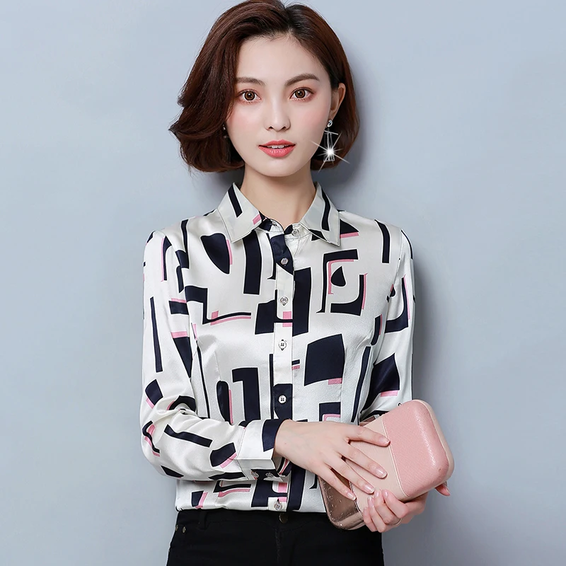 Chiffon women tops and blouses 2020 fashion autumn OL shirt long sleeve temperament ladies causal blusa feminine 1389 45 |