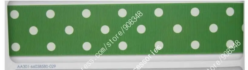 37 1-1/2 ''38 мм полиэстер горошек печатные корсажная лента пятна dotty ленты для волос аксессуары - Цвет: 37