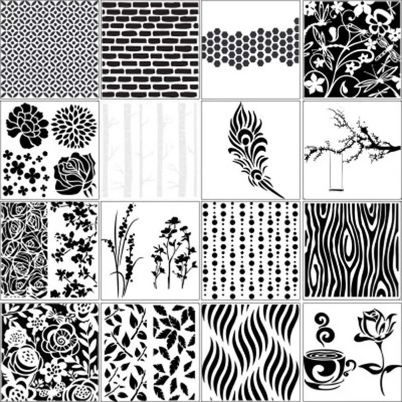 Горячая Распродажа Пластик украшения инструмент Craft трафарет распылительная