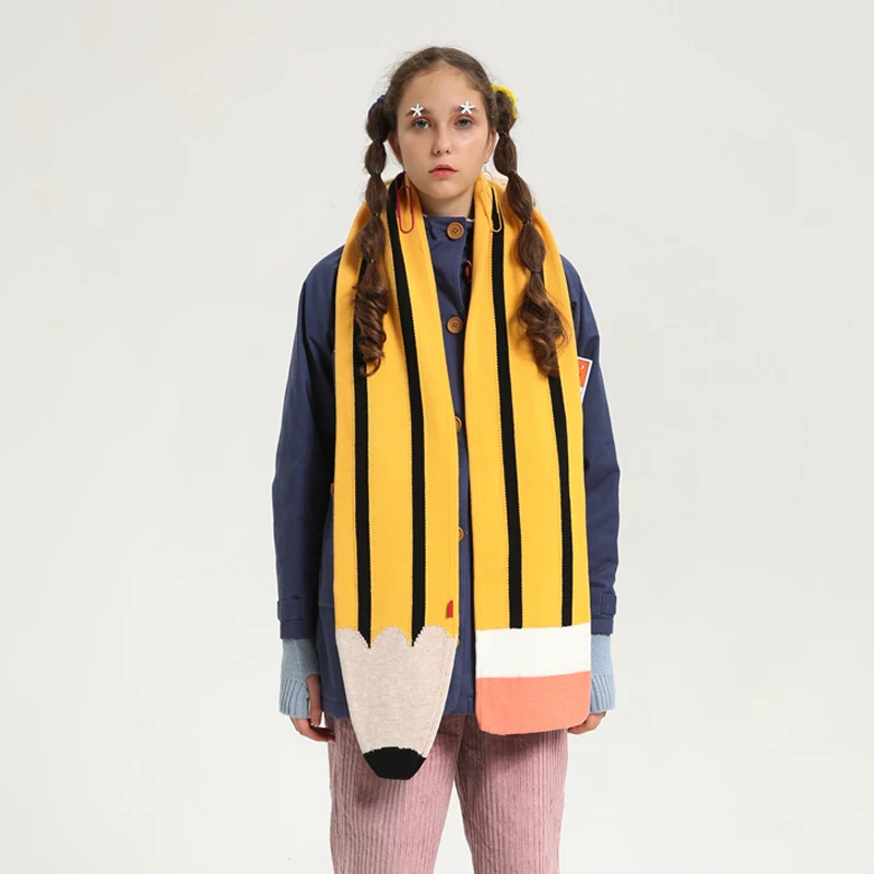 Высококачественный оригинальный брендовый женский толстый удлиненный шарф