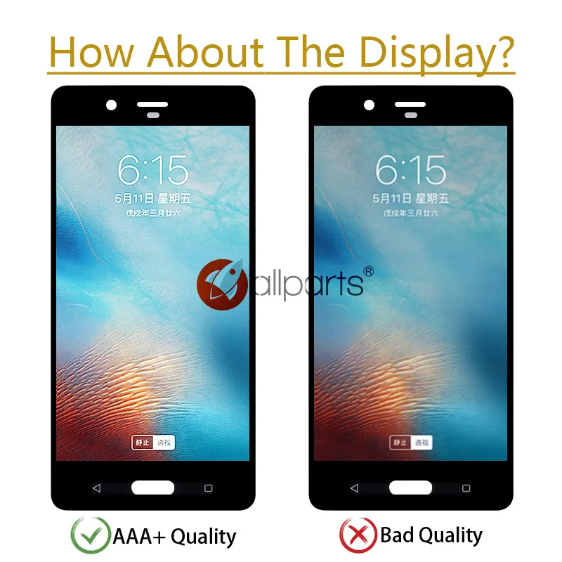 T-PARTS Original 5.3&quot 1440x2560 Display For NOKIA 8 LCD Touch Screen Digitizer Assembly Replacement | Мобильные телефоны и