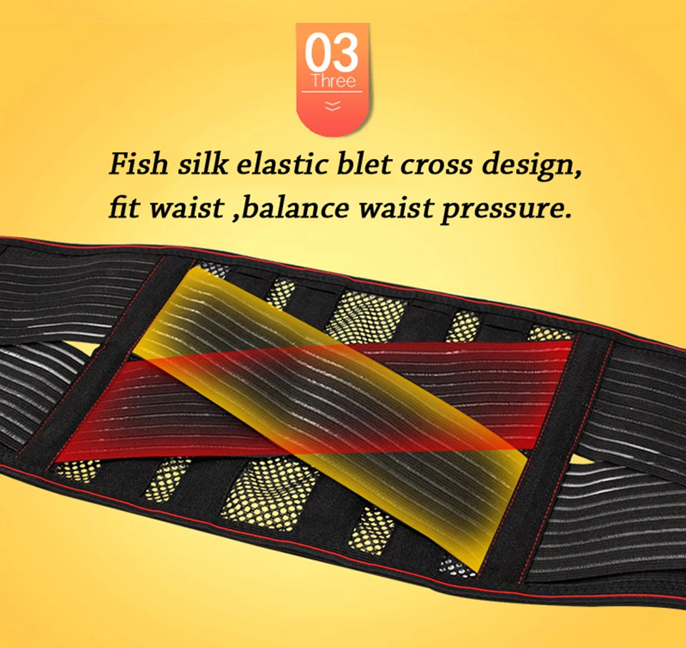 

Elastic Adjustable Medical Thermal Neoprene Back Waist Posture Corrector Lumbar Support Belt Fitness Trimming Sciatica Ease Pain