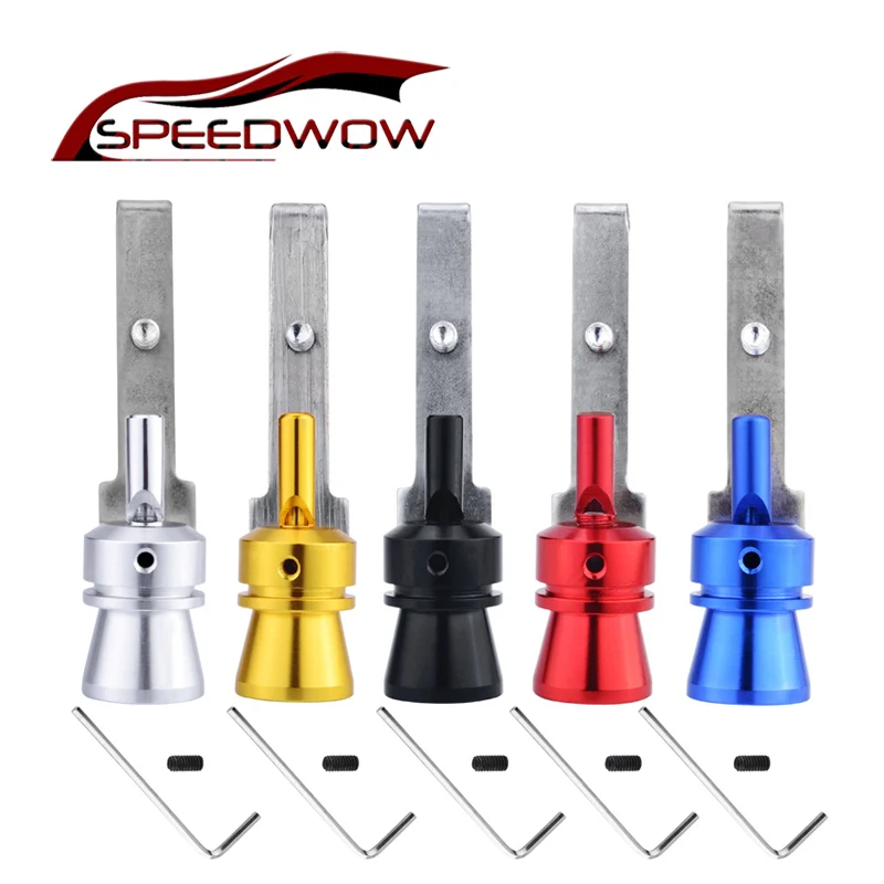 Универсальная автомобильная выхлопная труба SPEEDWOW глушитель со звуком размер M|fake