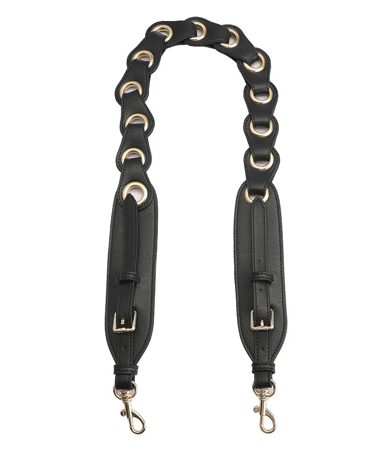 Black gold hook Бренд BANADER сумка ремень женская сумка из натуральной кожи ремень девушки плеча ручки для сумок съемная ручка сумки на замену ремень - Цвет: Black gold hook