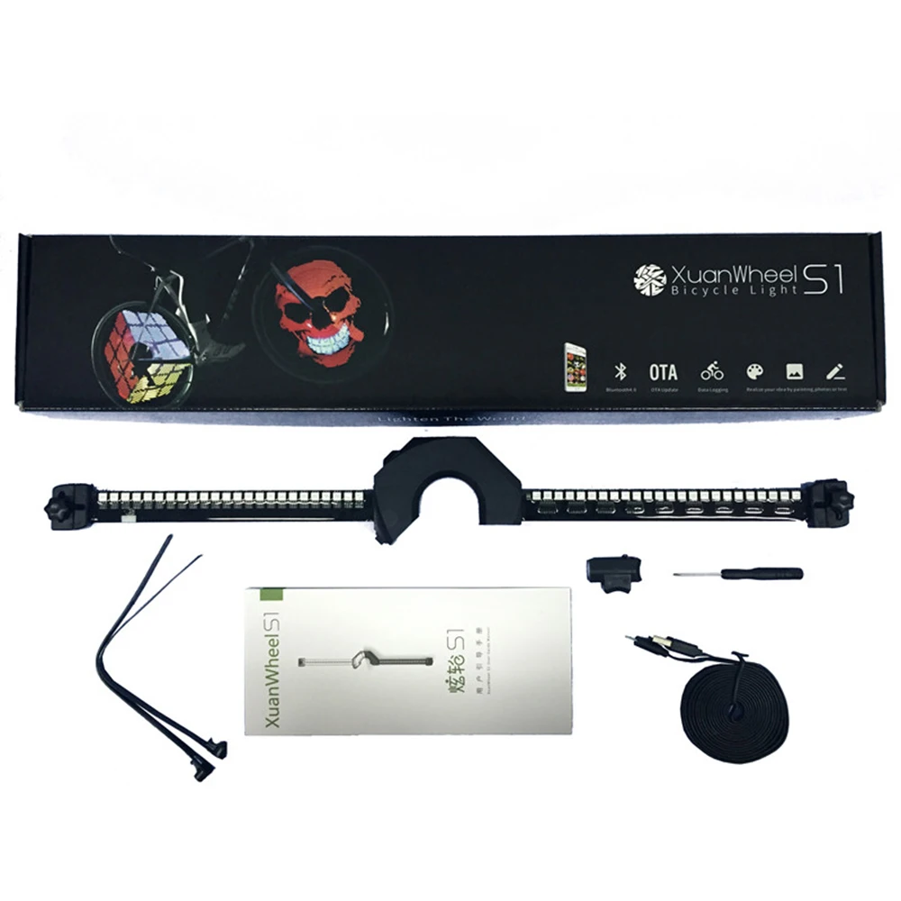 96/192pcs RGB светодиодный смарт-для установки на трубу велосипедного велосипеда Светильник Красочные колесных дисков светильник программируемый DIY светильник лампа узор Bicicleta