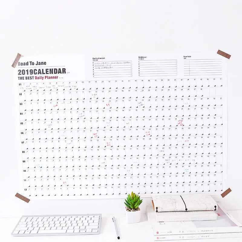Coloffice Универсальный 2019 год ежедневно Schedual Memo календари студентов канцелярские