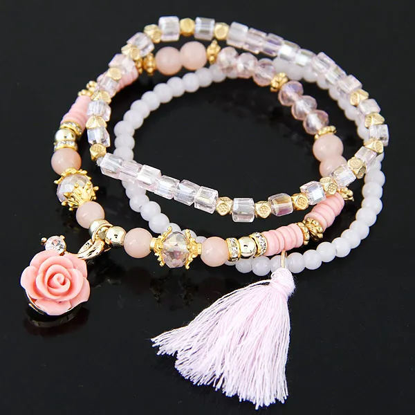 Браслеты Kymyad с кристаллами и камнями для женщин модные браслеты подвесками