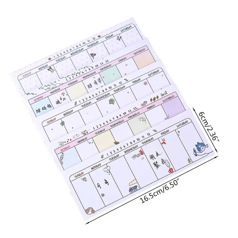 

1PC Weekly Planner Agenda Material Escolar Caderno 2018 School Papeleria Stationery
