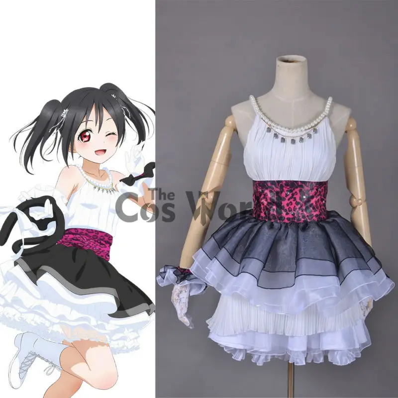 LoveLive! Женское платье с коротким рукавом Love Live BiBi Yazawa Nico Униформа костюм для