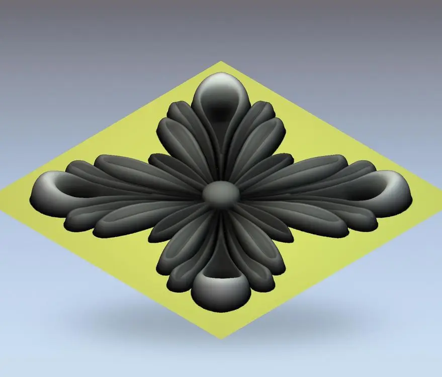 3d модель рельеф для ЧПУ в формате STL rosette_17|3d model relief|3d relief modelfor cnc |