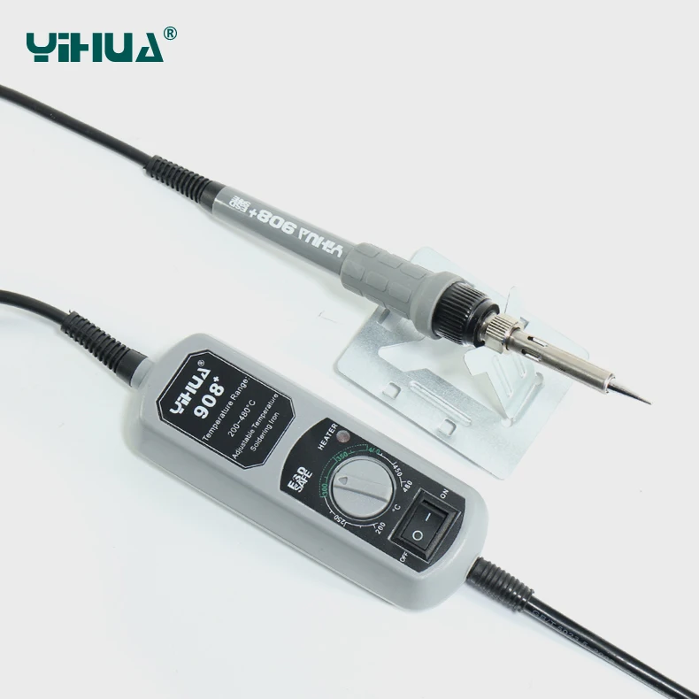 Портативный паяльник YIHUA 908 + высококачественный прочный с регулируемой