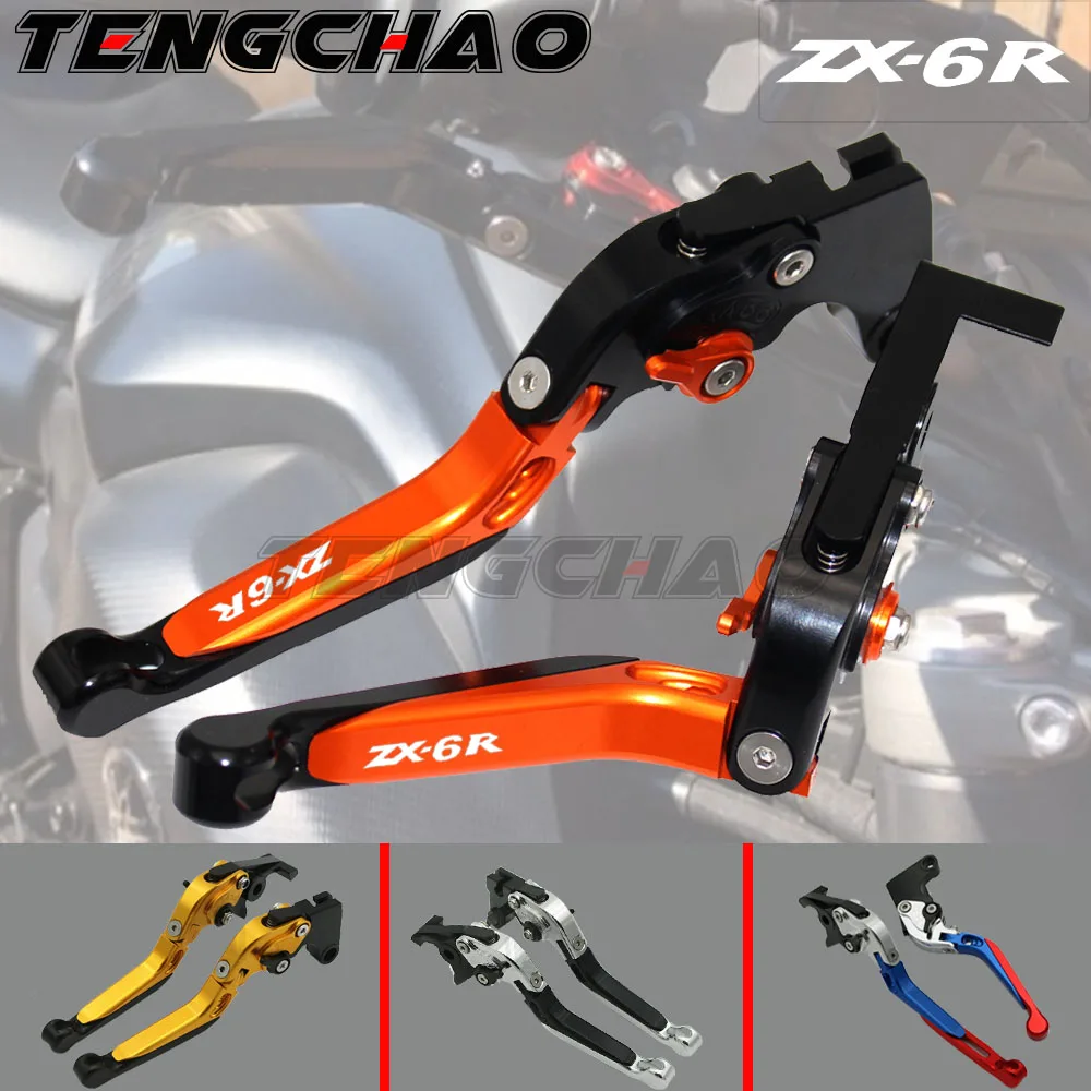 Зеленый и Титан CNC Регулируемые рычаги Тормозной сцепления мотоцикла для Kawasaki
