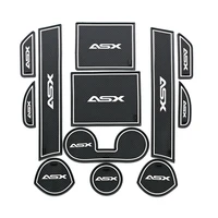 for mitsubishi asx 2013 2016 door slot pad car anti slip mats 3d rubber mat cup cushion dust mat gate slot mat car accessories