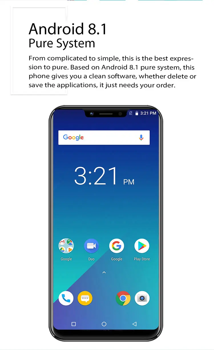 MEIIGOO S9 6,1" FHD полноэкранный мобильный телефон с функцией распознавания лица 5000 мАч 4 Гб ОЗУ 32 Гб ПЗУ Android 8,1 восьмиядерный смартфон MTK6750T 4G LTE