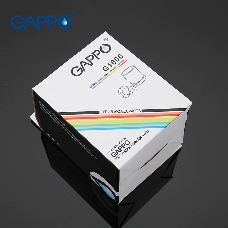 GAPPO Cup Tumbler держатель для зубной щетки стеклянный латунный чашки настенный