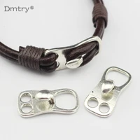 dmtry diy jewelry making hand make bracelet hook clasp accessories findings leather bracelet clasp beads ancient silver c0011