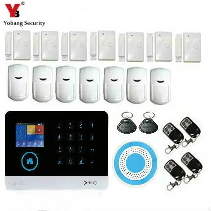 Yobang безопасности Wi Fi GSM Беспроводная система сигнализации Русский Испанский