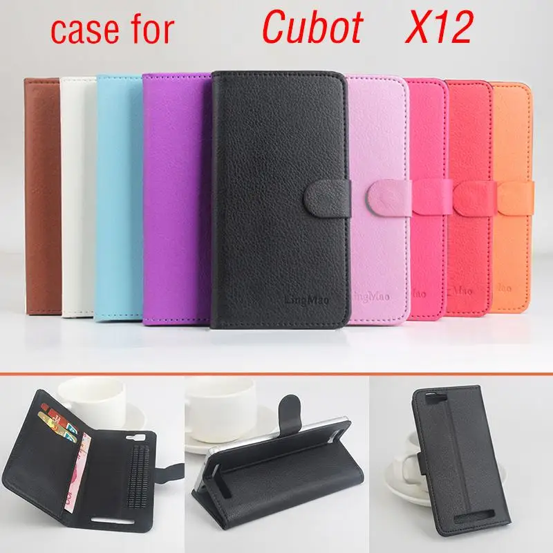 Оригинальный фирменный чехол-бумажник из натуральной кожи с откидной крышкой