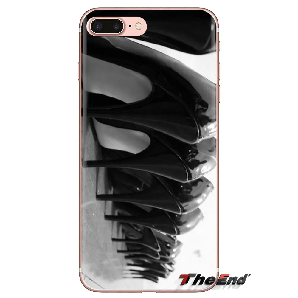 Red Sexy high heel Collage art Print TPU Transparent Bag Case For Huawei Mate Honor 4C 5C 5X 6X 7 7A 7C 8 9 10 8C 8X 20 Lite Pro |