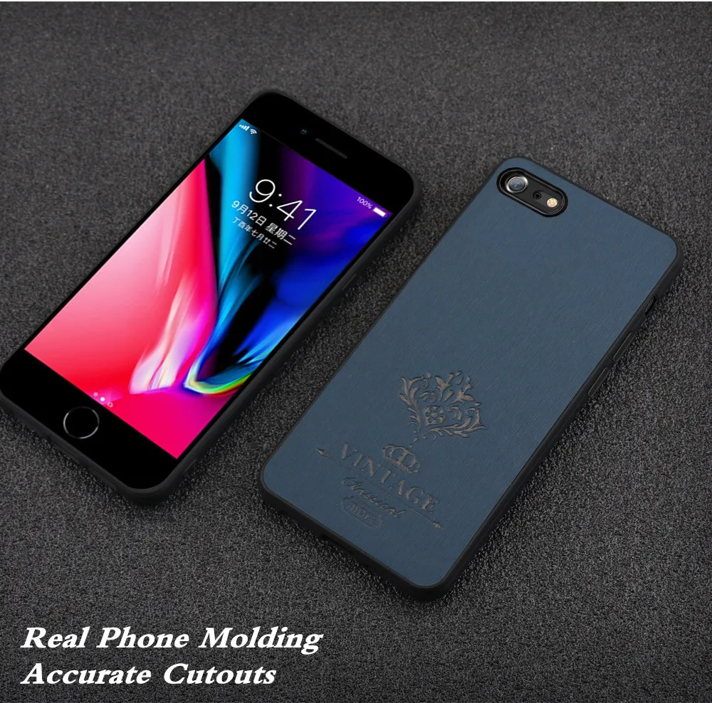 MOFi чехол на заднюю панель для iPhone 8 8 Plus, чехол из искусственной кожи для iPhone 7 7 plus, чехол, силиконовый чехол для apple 7 8