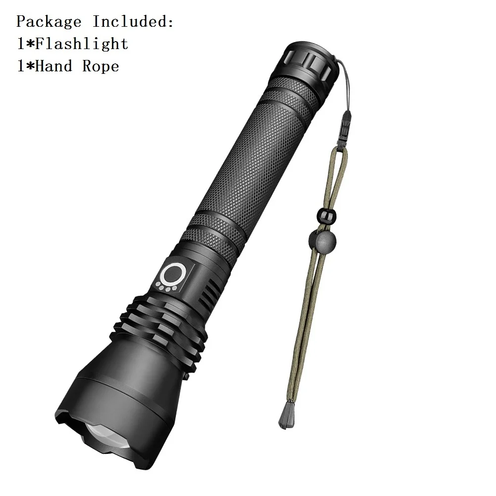 A Светодиодный фонарик Zoom Focus Torch тактические фонари 3 режима освещения водонепроницаемый фонарь для наружного кемпинга рыбалки 26650 - Испускаемый цвет: A