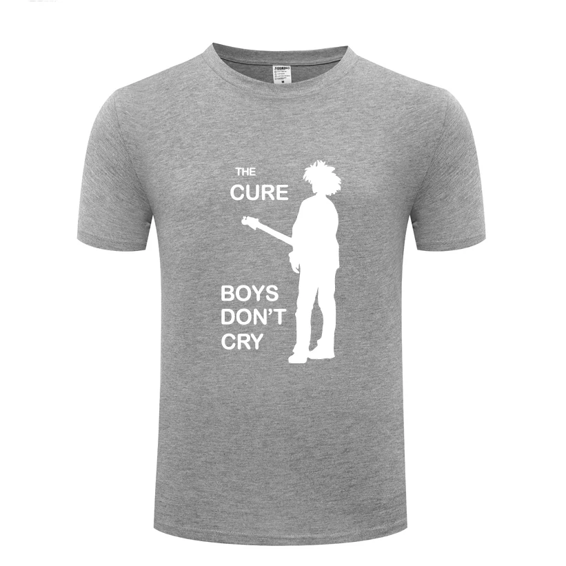 HUIY BAT Футболка для мальчиков «не плакать-The Cure Rock Music», Мужская футболка, новинка года, хлопковая Повседневная футболка с короткими рукавами и круглым вырезом - Цвет: HUIY BAT
