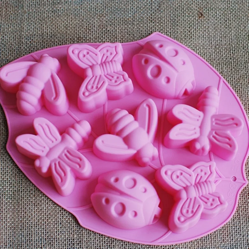 Новинка форма для шоколада в виде улитки насекомых бабочек инструменты торта