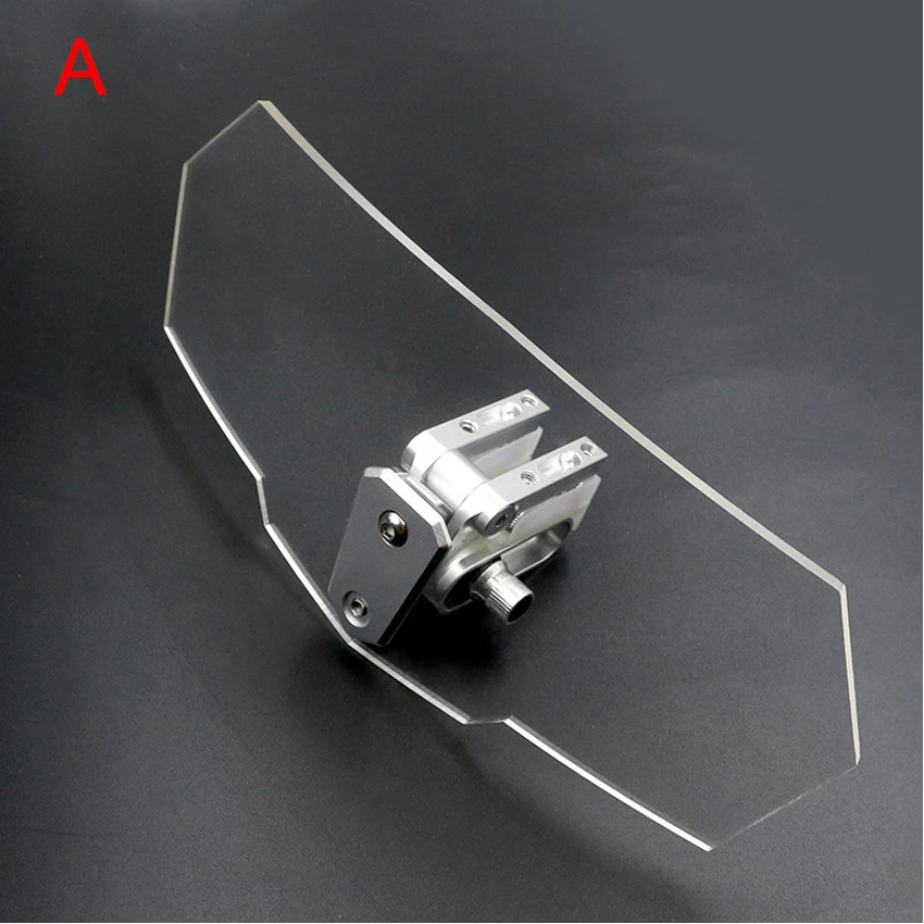Unversal Airflow Adjustable Windscreen Wind Deflector Motorcycle Windshield For suzuki gsf 600 piaggio beverly mt 09 tracer