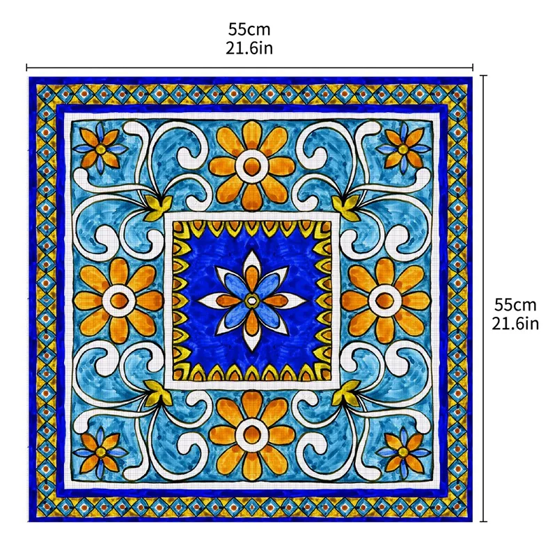 Promotion! Italian Majolica Tile Lack Table Tops Wall Art Furniture Removable Self-Adhesive Waterproof Wallpaper Sticker | Дом и сад