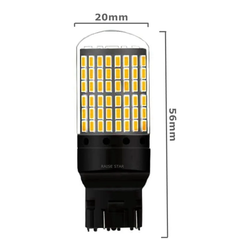 2PCS T20 W21/5W 7443 Canbus Error Free Super Bright 2000LM LED 21/5W Auto Brake Light Car Tail Fog Lamps Turn Signals Bulb - купить по
