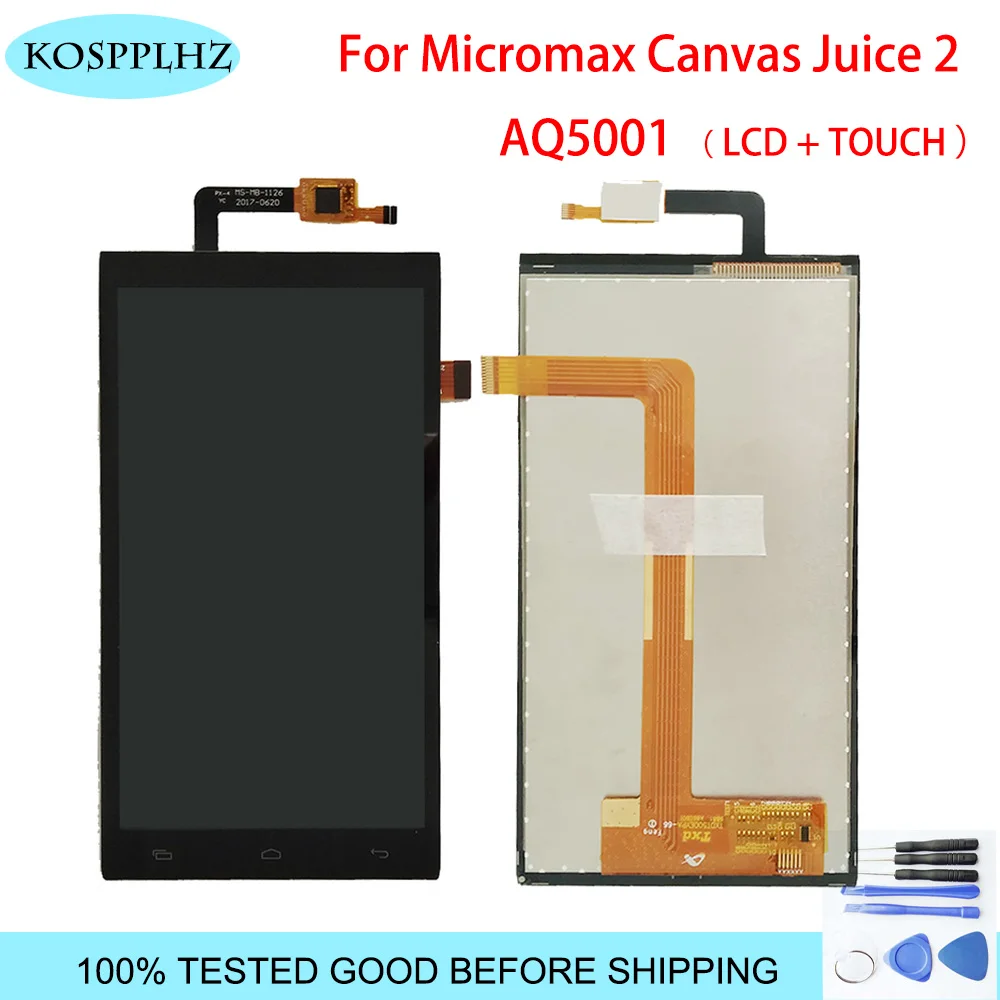 Высокое качество 5 0 дюймов для Micromax AQ5001 холст сока 2 ЖК дисплей экран + сенсорный в