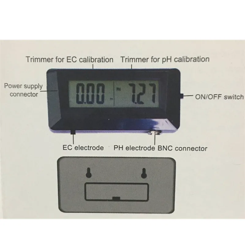 PH-0253 онлайн PH& EC Монитор от 0,00 до 14,00 pH диапазон от 0 до 19,99 мс/см EC диапазон