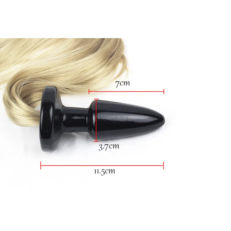 Секс-игры конский хвост Анальная пробка силиконовая лисий Интимные Игрушки для