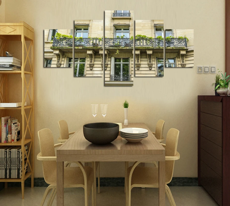 

Pictures building buildings are printed on canvas painting decorate for living room bedroom house and home art wall poster FA208