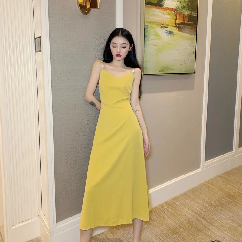 Модная брендовая Женская одежда новинка минималистичное однотонное платье на