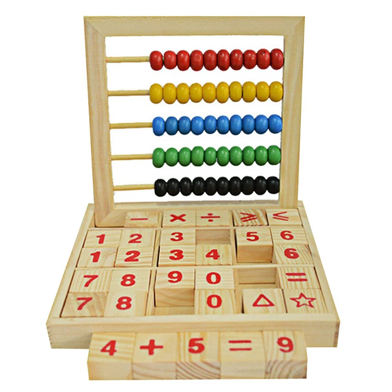 

Children Educational Blocks Toys Color Digital Letters Building Block Multifunctional Wooden Enlightenment Educational Kids Toys
