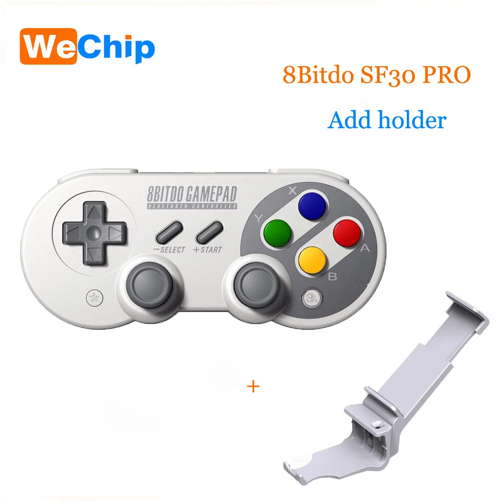SF30 PRO HOLDER 8Bitdo NES30 Pro беспроводные Bluetooth контроллеры геймпады двойной классический джойстик для iOS Android игровой коврик PC Mac Linux+ держатель - Цвет: SF30 PRO HOLDER