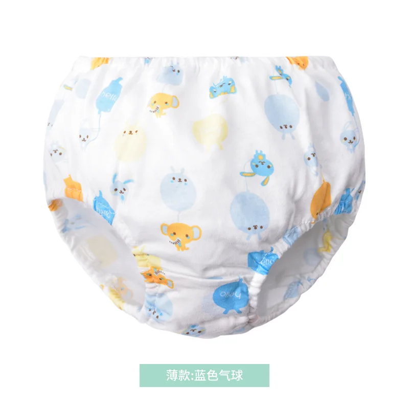 07 0-7Y Baby Girls Panties Toddler Boys Underwears Infant Cotton Training Reusable Nappy Washable Diapers Cover Cartoon Bread Pants - Цвет: 07