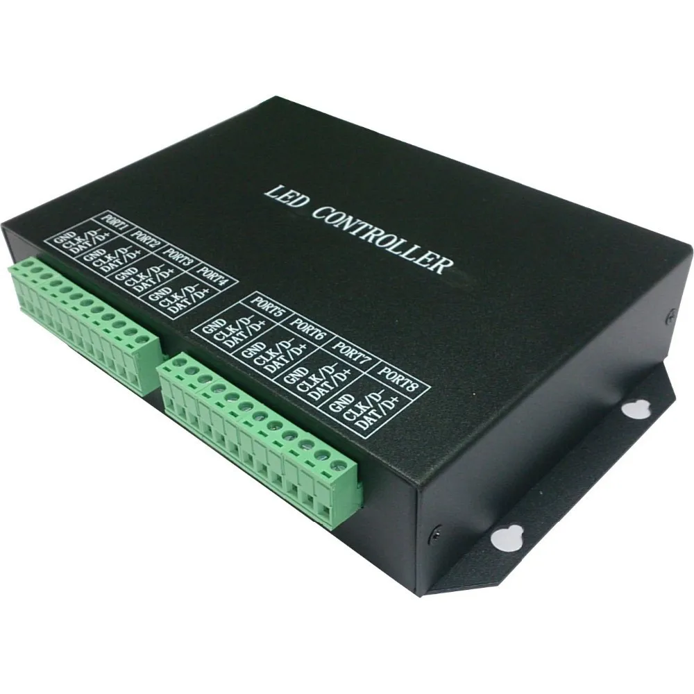H801RC 8 портов salve LED pixel контроллер работа с компьютерной сети или marster (H803TV H803TC) диск