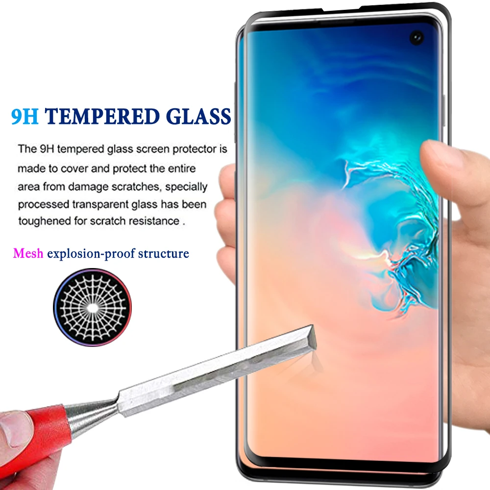 Защитное стекло для samsung galaxy s10 plus, защитная пленка для экрана e 10e lite s 10, светильник s10e, лист из закаленной пленки, cam 10s s10plus