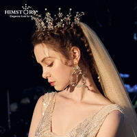 baroque wedding hair accessories vintage gold leaf headband tiaras crown handmade leaves hairband tiara headpiece head jewelry