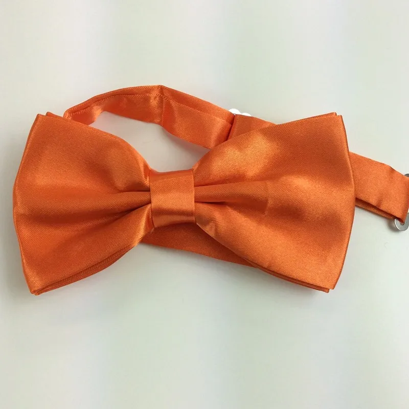 Галстук из шелкового атласа смокинг галстуки-бабочки и Pocket Square Set для мужские Для женщин Леди Твердые Цвет костюм с бантом Костюмы аксессуары ZY186118